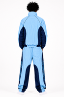 Focus Men's Reign Nylon Tracksuit Set - Sky Blue / Navy