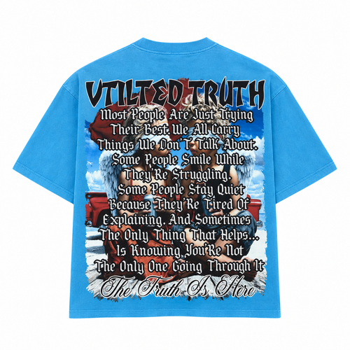 Vtilted Men's Truth Graphic Tee - Light Blue