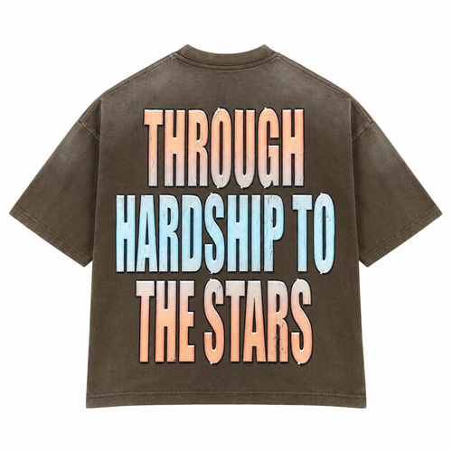 Vtilted Men's Galaxy Graphic Tee - Brown Wash