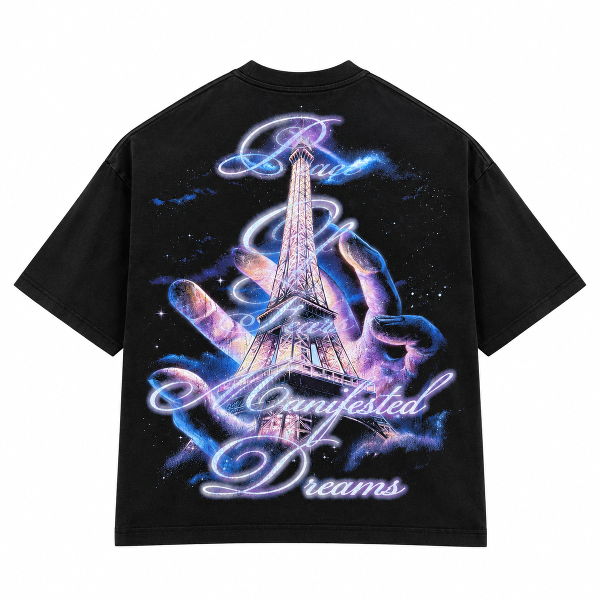 Vtilted Men's Paris Graphic Tee - Jet Black