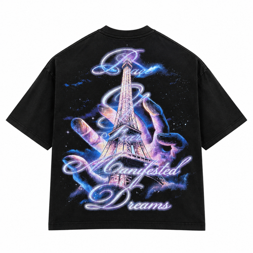 Vtilted Men's Paris Graphic Tee - Jet Black