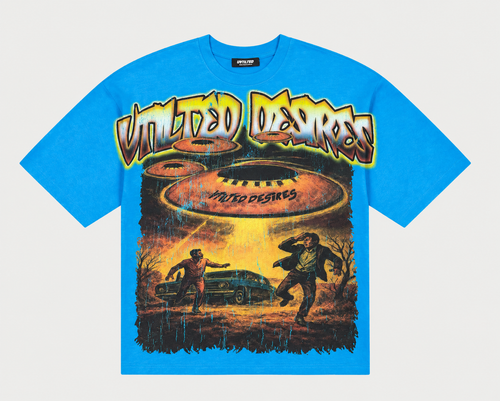 VTILTED “1-800” Tee – Light Blue