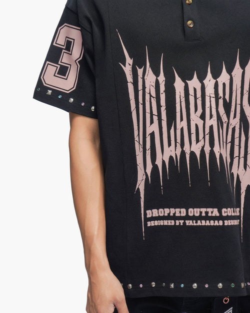 VALABASAS "Back In 83" Black Polo Shirt