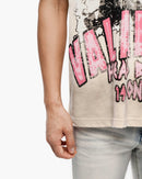 VALABASAS Head Bangers Cream Tee in Grey