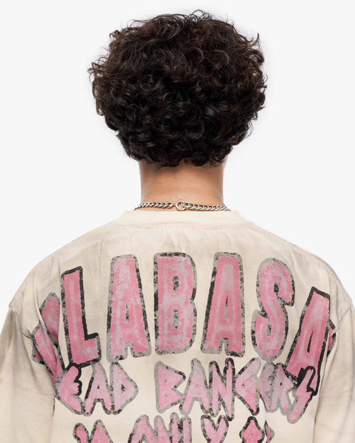 VALABASAS Head Bangers Cream Tee in Grey