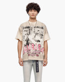 VALABASAS Head Bangers Cream Tee in Grey