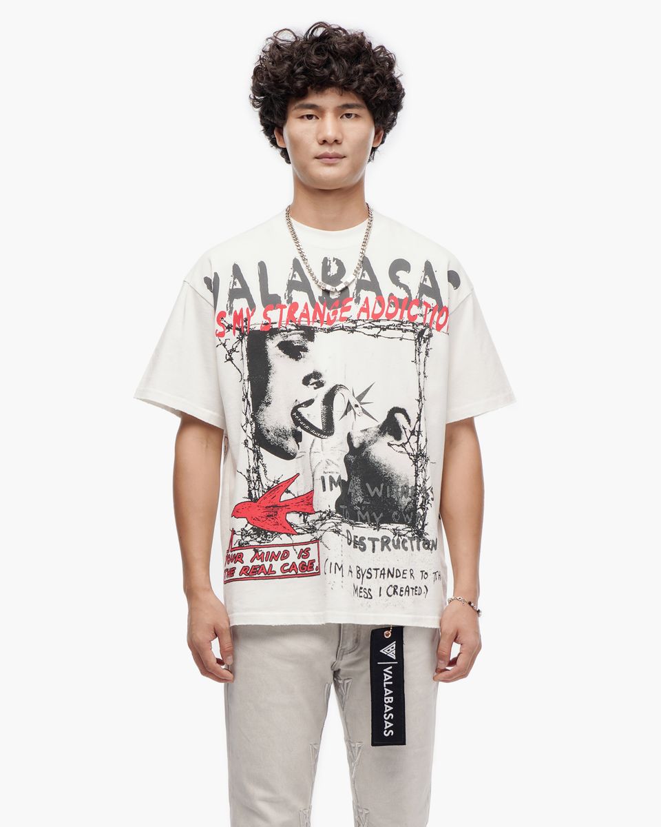 VALABASAS Bystander White Tee in White