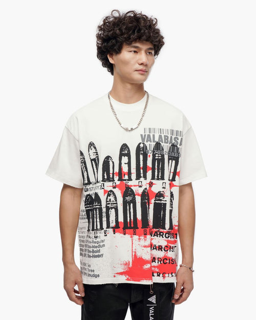 VALABASAS Narcissist White Tee
