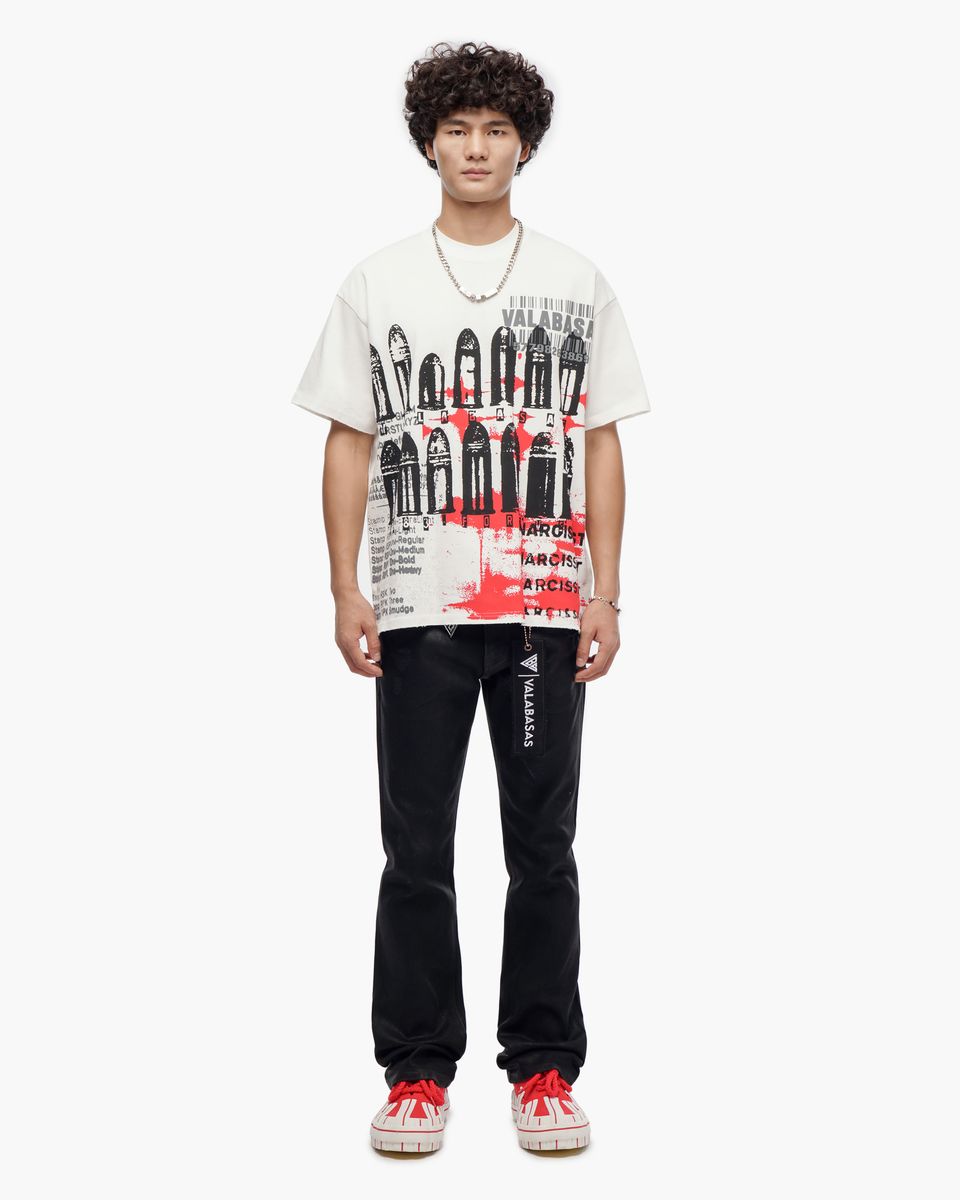 VALABASAS Narcissist White Tee