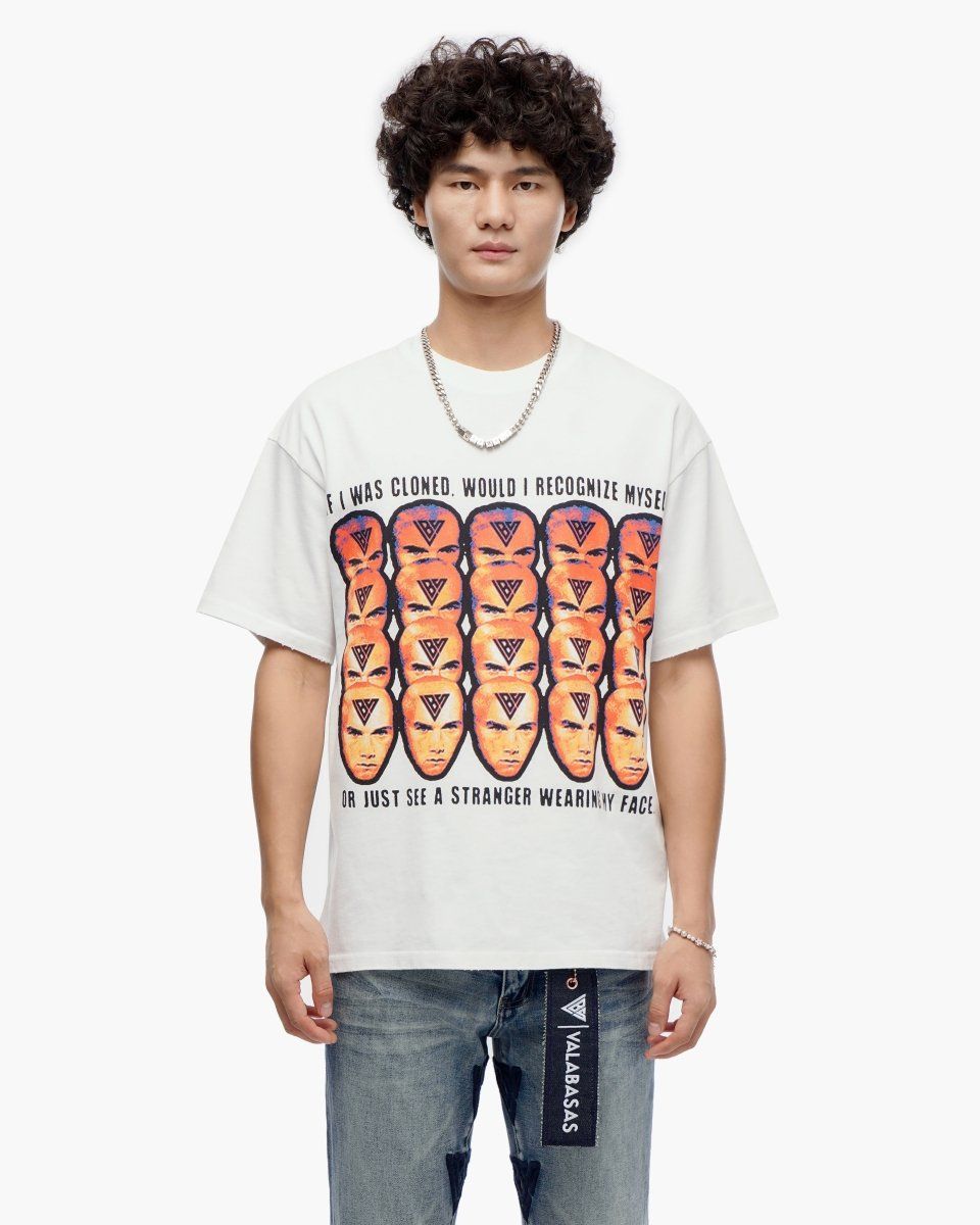 VALABASAS Cloned White Tee in White