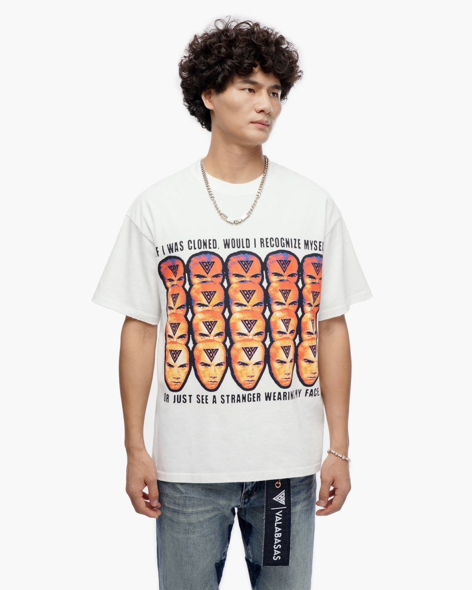 VALABASAS Cloned White Tee in White