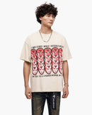 VALABASAS Cloned Cream Tee in Cream