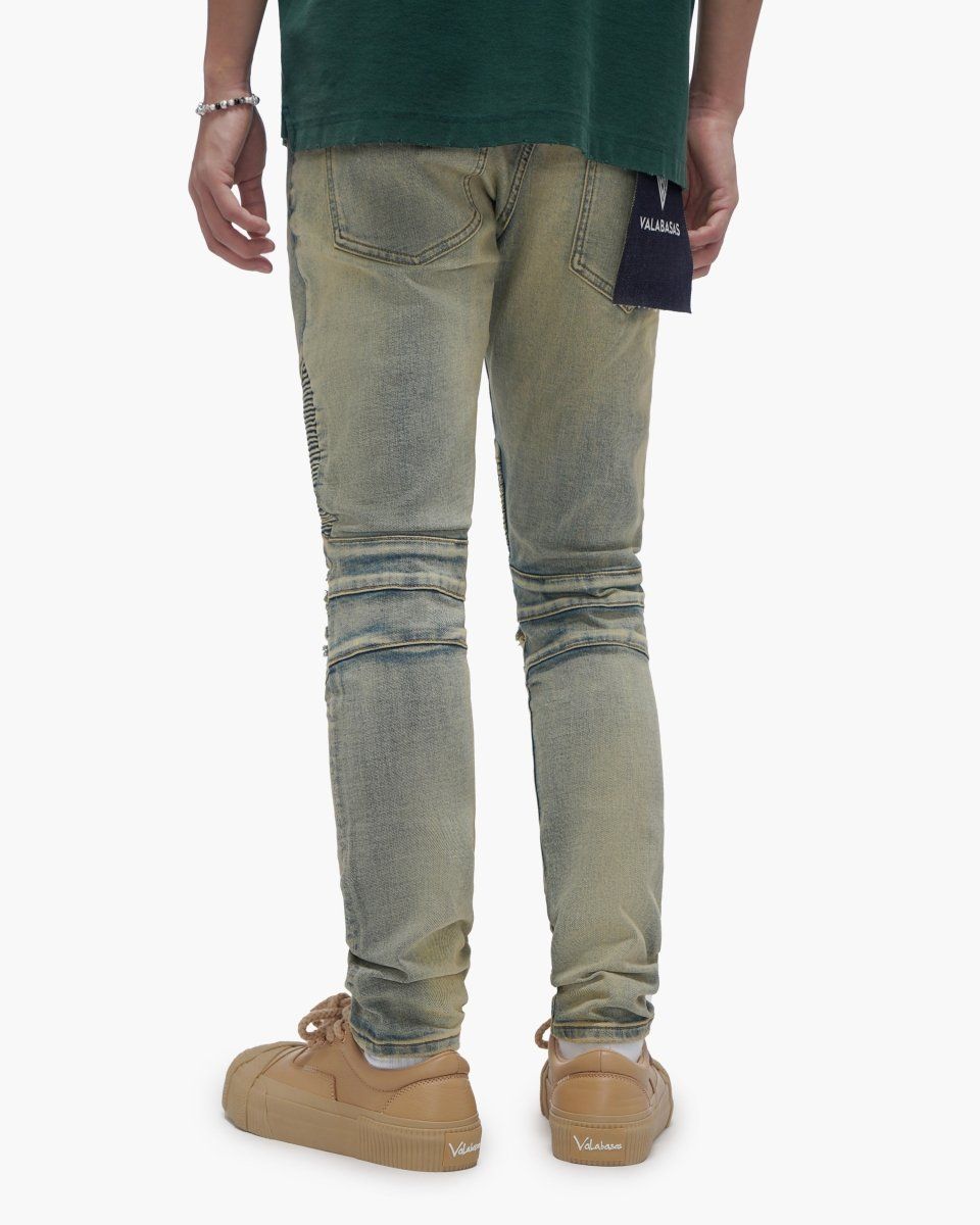VALABASAS Mr. Biker Vintage Wash Skinny Jeans