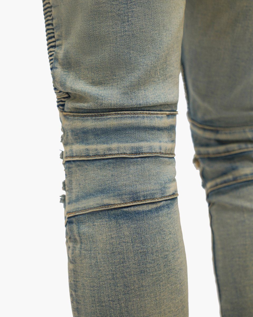 VALABASAS Mr. Biker Vintage Wash Skinny Jeans
