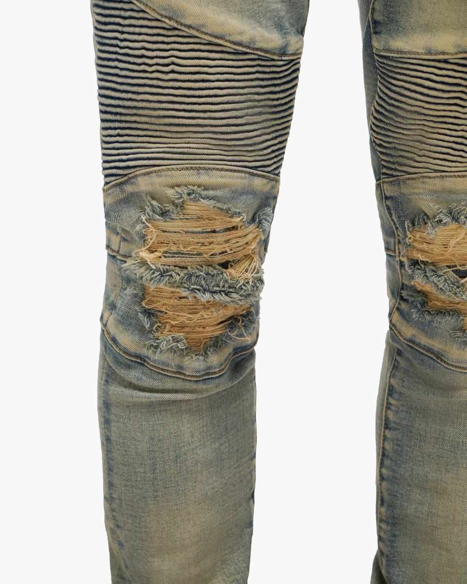 VALABASAS Mr. Biker Vintage Wash Skinny Jeans