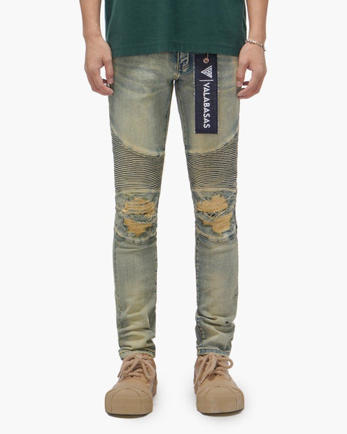 VALABASAS Mr. Biker Vintage Wash Skinny Jeans
