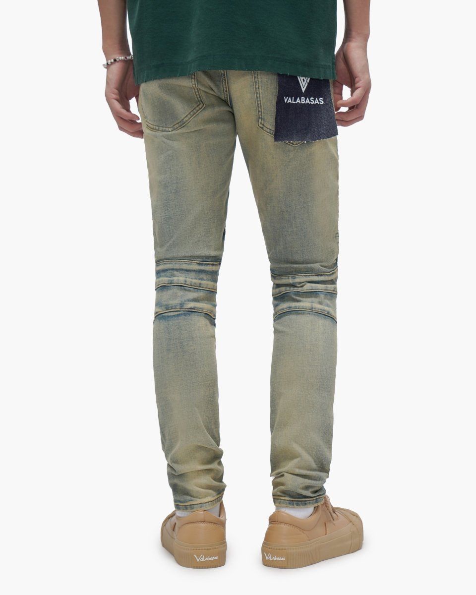 VALABASAS Mr. Biker Vintage Wash Skinny Jeans