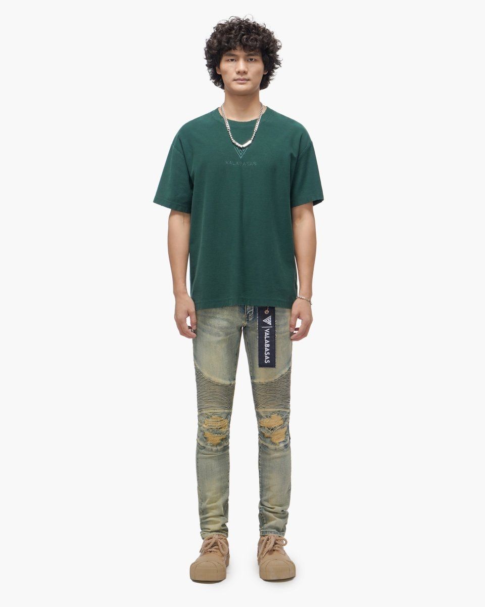 VALABASAS Mr. Biker Vintage Wash Skinny Jeans