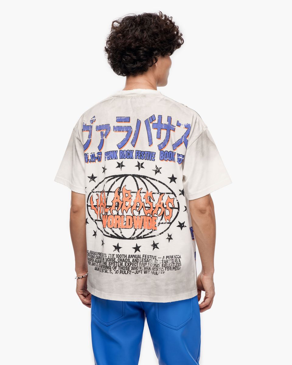 VALABASAS Punk Fest White Tee