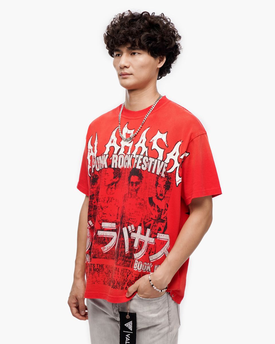 VALABASAS Punk Fest Red Tee