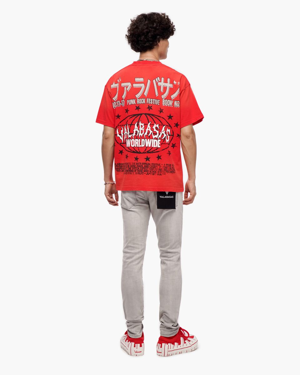VALABASAS Punk Fest Red Tee