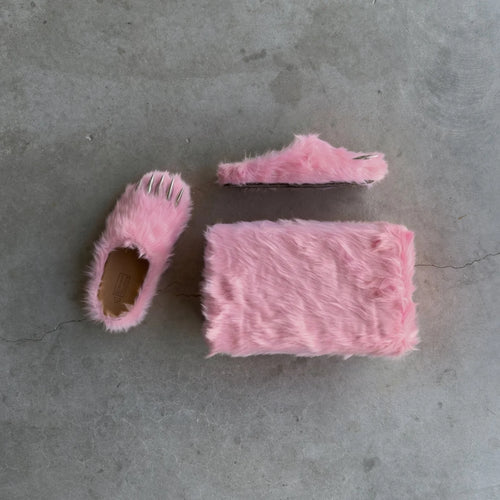 Bravest Studio Pink Bear Claw Mules