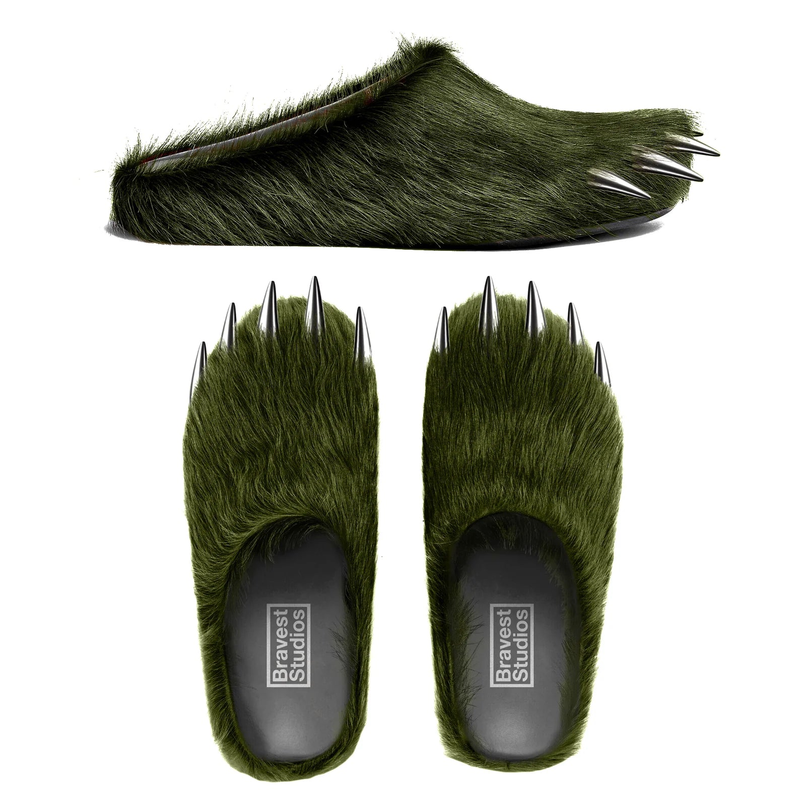 Bravest Studio Green Bear Claw Mules