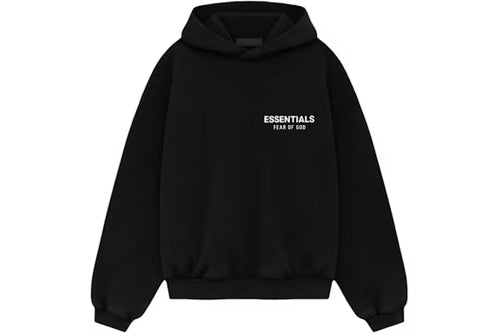 Fear of God Kids Essentials Fleece Hoodie - Black / White