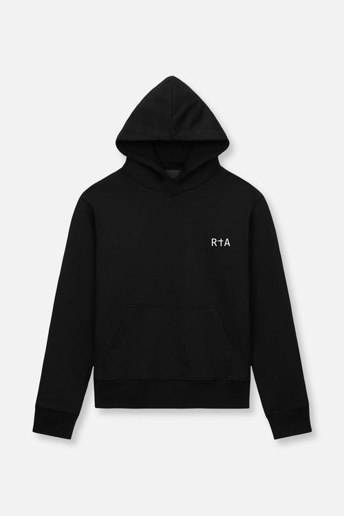 RTA Dion Hoodie – Black White Cross