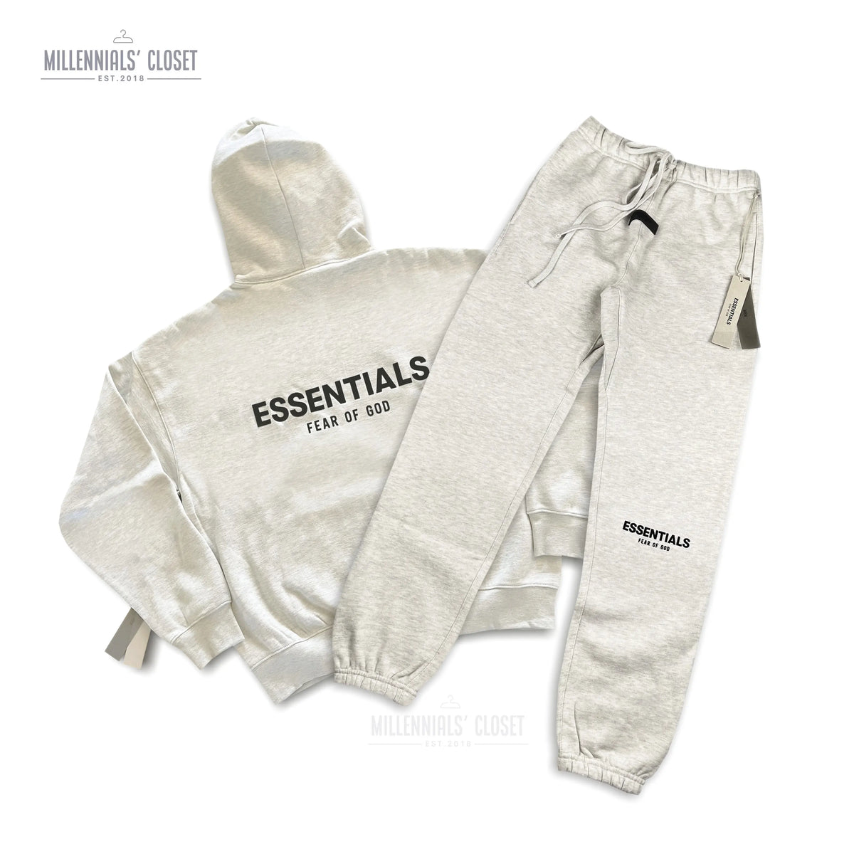 Fear of God Kids Essentials Hoodie - Light Oatmeal