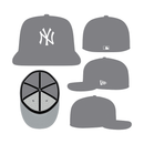 New Era 59FIFTY New York Yankees Color Basic Fitted Hat - Stone Grey / White