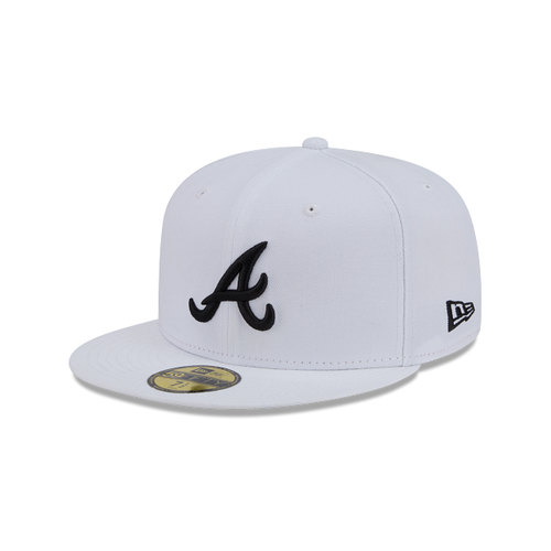New Era 59FIFTY Atlanta Braves Color Basic Fitted Hat - White / Black