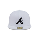 New Era 59FIFTY Atlanta Braves Color Basic Fitted Hat - White / Black
