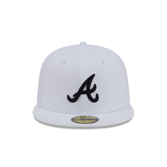 New Era 59FIFTY Atlanta Braves Color Basic Fitted Hat - White / Black