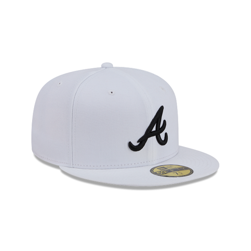 New Era 59FIFTY Atlanta Braves Color Basic Fitted Hat - White / Black