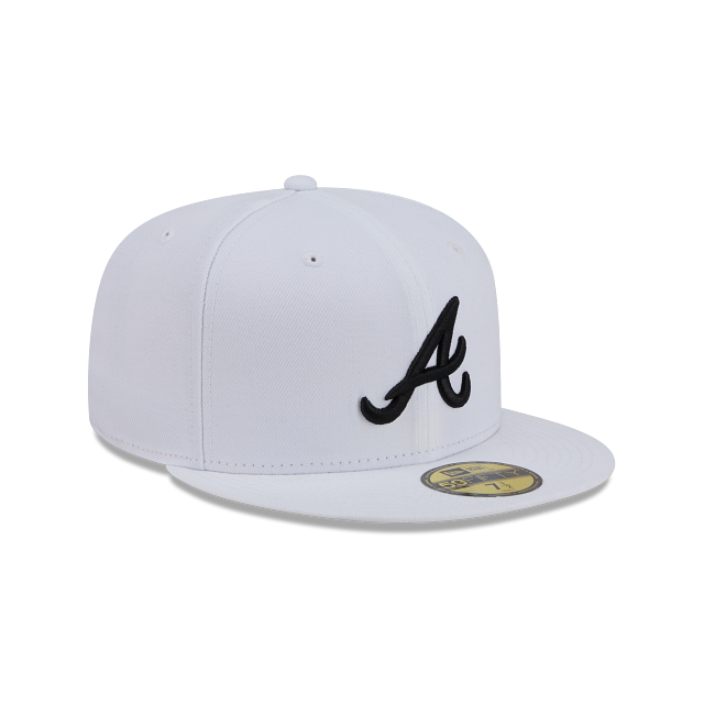 New Era 59FIFTY Atlanta Braves Color Basic Fitted Hat - White / Black