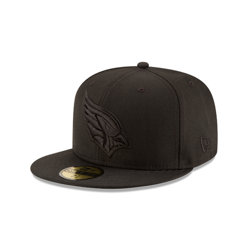 New Era 59FIFTY Arizona Cardinals Black on Black Fitted Hat - Black