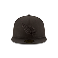 New Era 59FIFTY Arizona Cardinals Black on Black Fitted Hat - Black