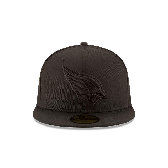 New Era 59FIFTY Arizona Cardinals Black on Black Fitted Hat - Black