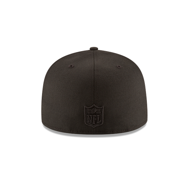 New Era 59FIFTY Indianapolis Colts Black on Black Fitted Hat - Black