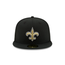New Era 59FIFTY New Orleans Saints State Outline Fitted Hat - Black / Gold