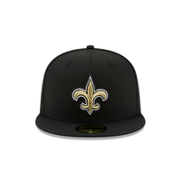 New Era 59FIFTY New Orleans Saints State Outline Fitted Hat - Black / Gold