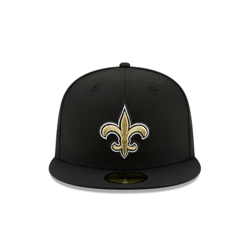 New Era 59FIFTY New Orleans Saints State Outline Fitted Hat - Black / Gold