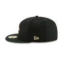 New Era 59FIFTY New Orleans Saints State Outline Fitted Hat - Black / Gold