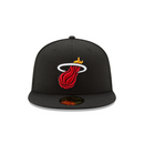 New Era 59FIFTY Miami Heat NBA Official Team Color (OTC) Fitted Hat - Black