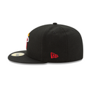 New Era 59FIFTY Miami Heat NBA Official Team Color (OTC) Fitted Hat - Black