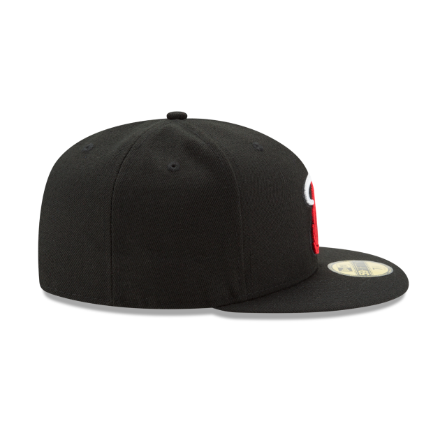 New Era 59FIFTY Miami Heat NBA Official Team Color (OTC) Fitted Hat - Black