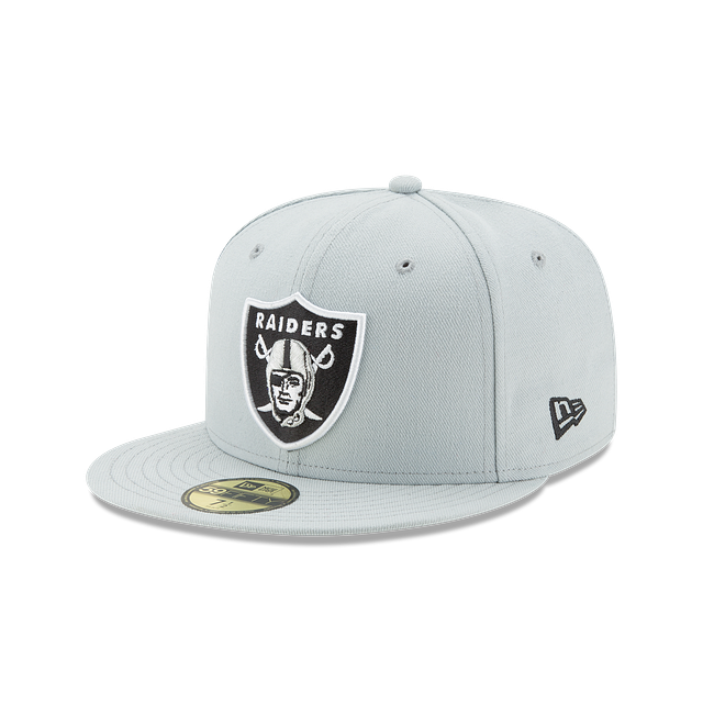 New Era 59FIFTY Las Vegas Raiders Fitted Hat - Snow Grey