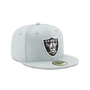 New Era 59FIFTY Las Vegas Raiders Fitted Hat - Snow Grey