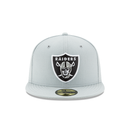 New Era 59FIFTY Las Vegas Raiders Fitted Hat - Snow Grey